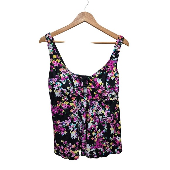 Lands' End Other - Lands' End Floral Print Tankini Top Swimsuit Top Multicolor Women's